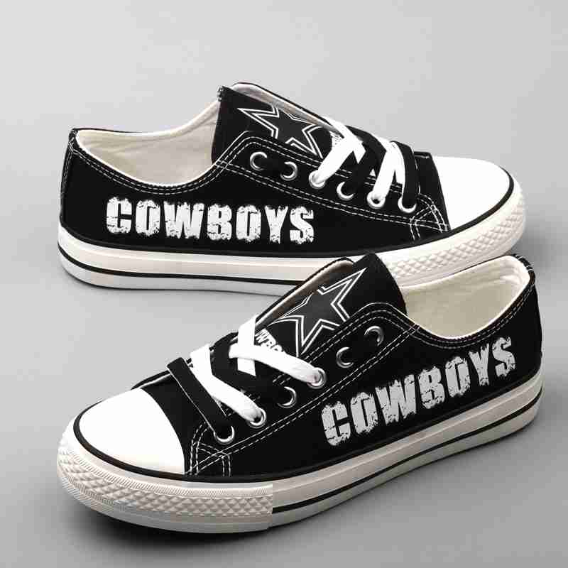 Women's Dalls Cowboys Repeat Print Low Top Sneakers 004